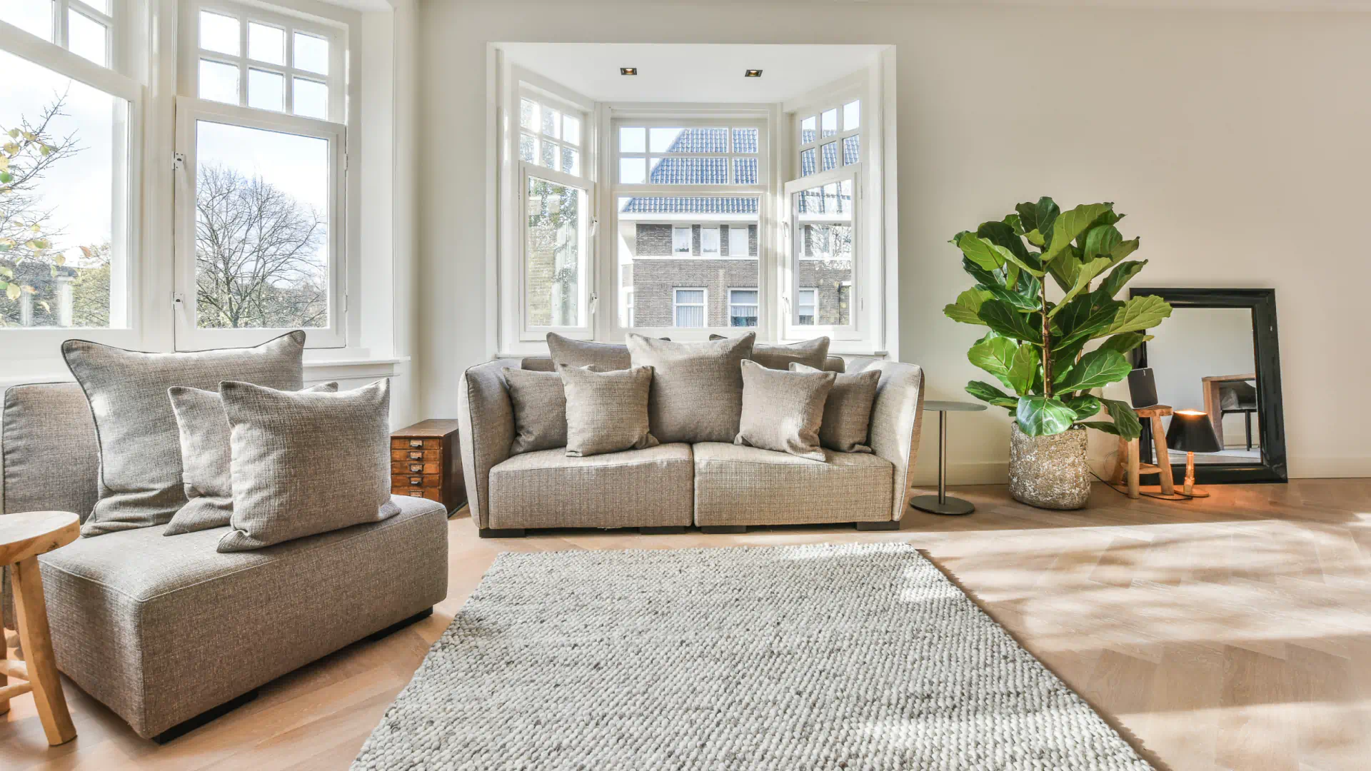 newly remodel living room with sofa set and carpet van tx