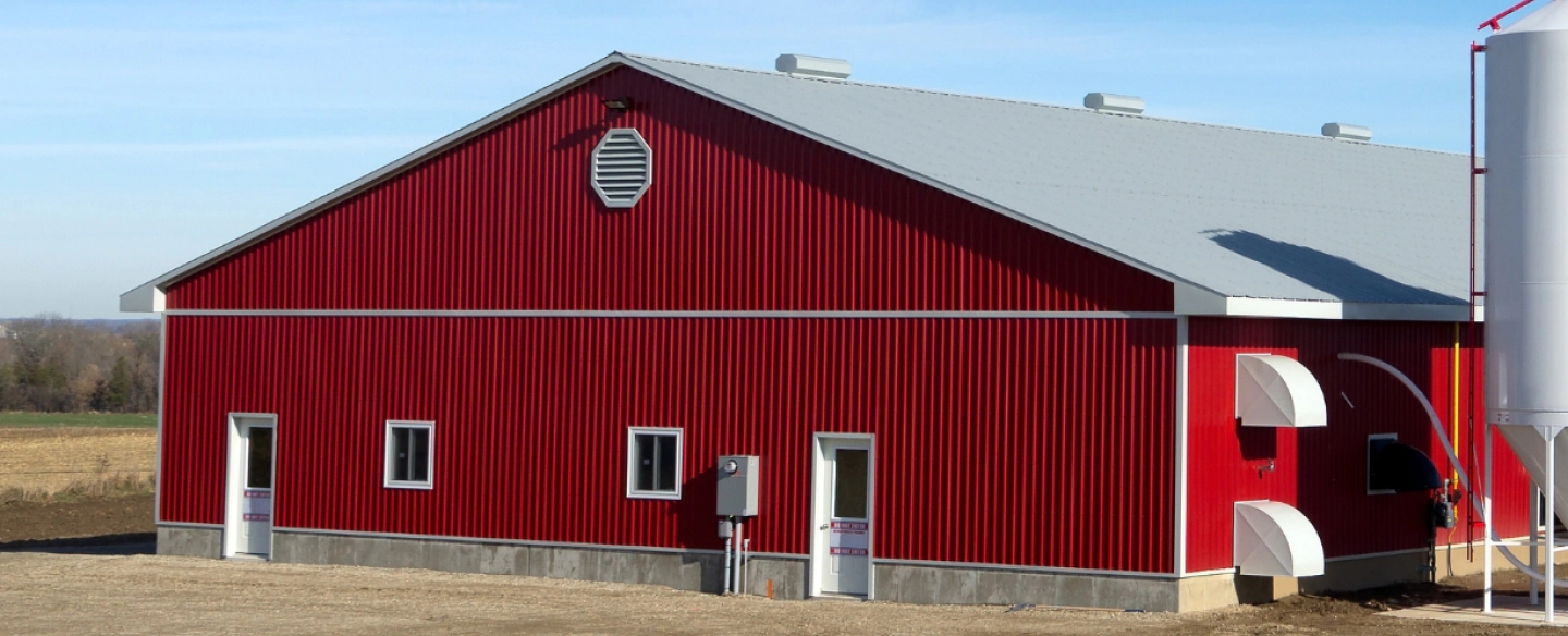 newly built barndominium